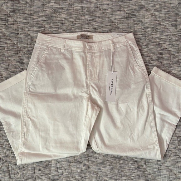 Liverpool Cropped Slim Straight Leg Pants Sz 10/30 NWT | Liverpool Loose Pants - - Picture 4 of 10